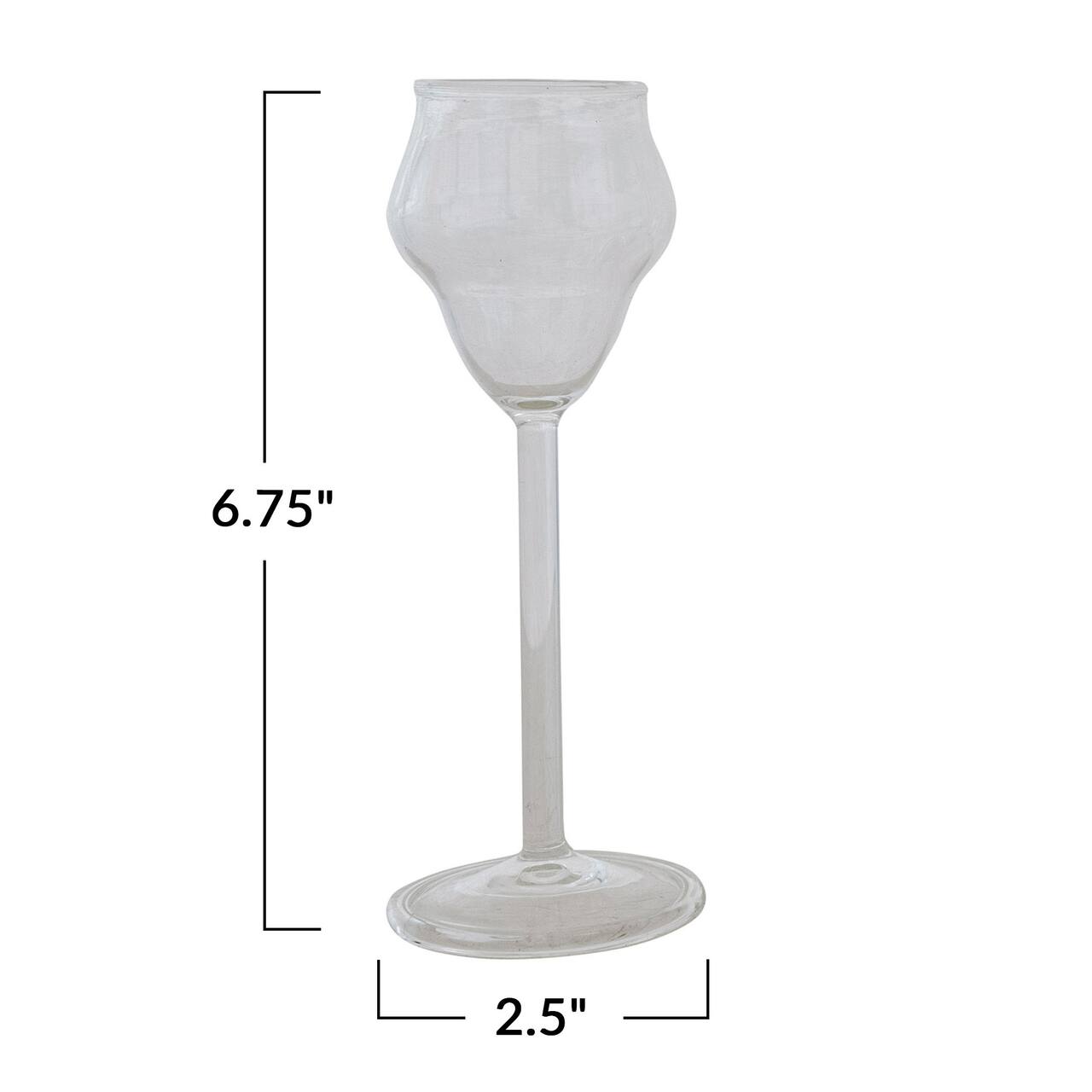 Hello Honey® 2.5oz. Clear Modern Stemmed Sambuca Glass